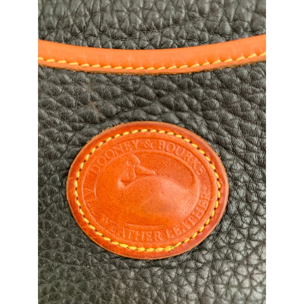 Dooney & Bourke Vintage 90s All-Weather Leather Navy Little Lock Bag Crossbody - Picture 14 of 16